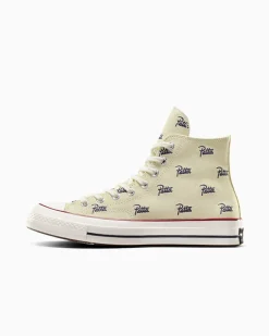 Converse Modelli Alti<x Patta Chuck 70 Natural Ivory/Insignia Blue