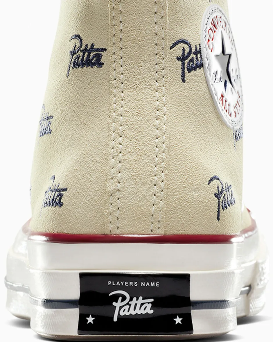 Converse Modelli Alti<x Patta Chuck 70 Natural Ivory/Insignia Blue