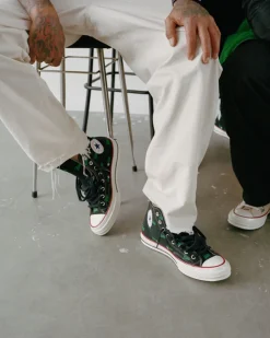 Converse Modelli Alti<x Patta Chuck 70 Black/Jolly Green