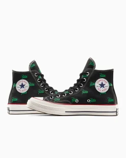 Converse Modelli Alti<x Patta Chuck 70 Black/Jolly Green