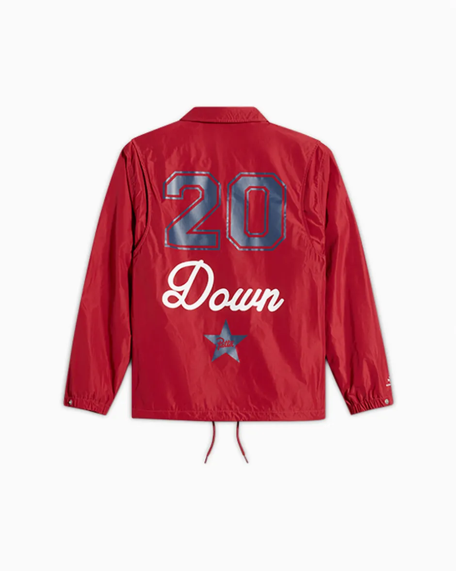 Converse Giacche E Felpe|Maglie E T-Shirt<x Patta Coaches Jacket Garnet