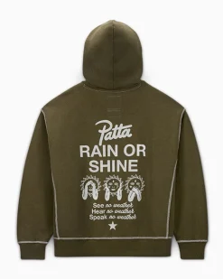 Converse Giacche E Felpe|Maglie E T-Shirt<x Patta Gold Standard Hoodie Verde mélange utility