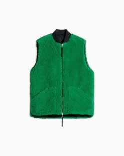 Converse Giacche E Felpe|Maglie E T-Shirt<x Patta Reversible Vest Verde allegro