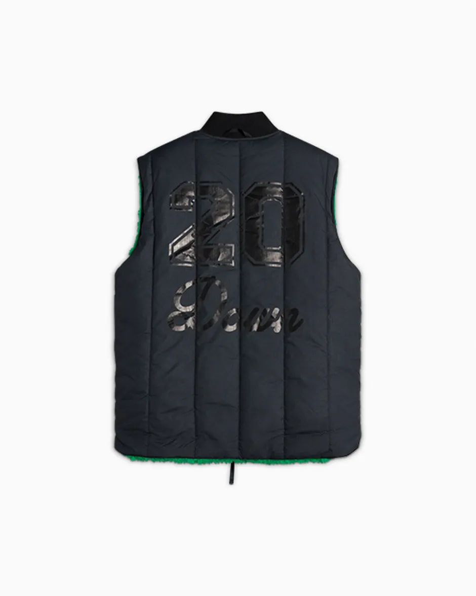 Converse Giacche E Felpe|Maglie E T-Shirt<x Patta Reversible Vest Verde allegro