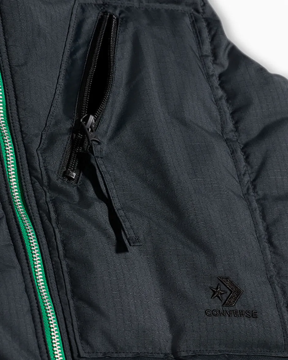 Converse Giacche E Felpe|Maglie E T-Shirt<x Patta Reversible Vest Verde allegro