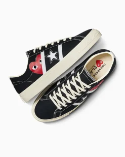 Converse Modelli Bassi|One Star<x PLAY Comme des Garçons One Star Academy Pro Nero/Egret/Rosso