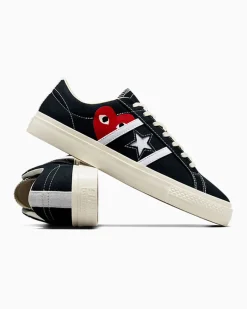 Converse Modelli Bassi|One Star<x PLAY Comme des Garçons One Star Academy Pro Nero/Egret/Rosso