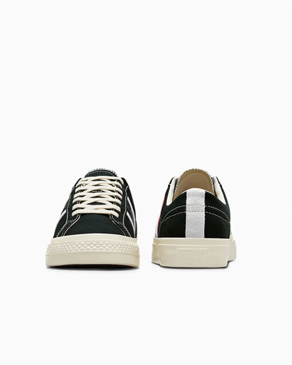 Converse Modelli Bassi|One Star<x PLAY Comme des Garçons One Star Academy Pro Nero/Egret/Rosso