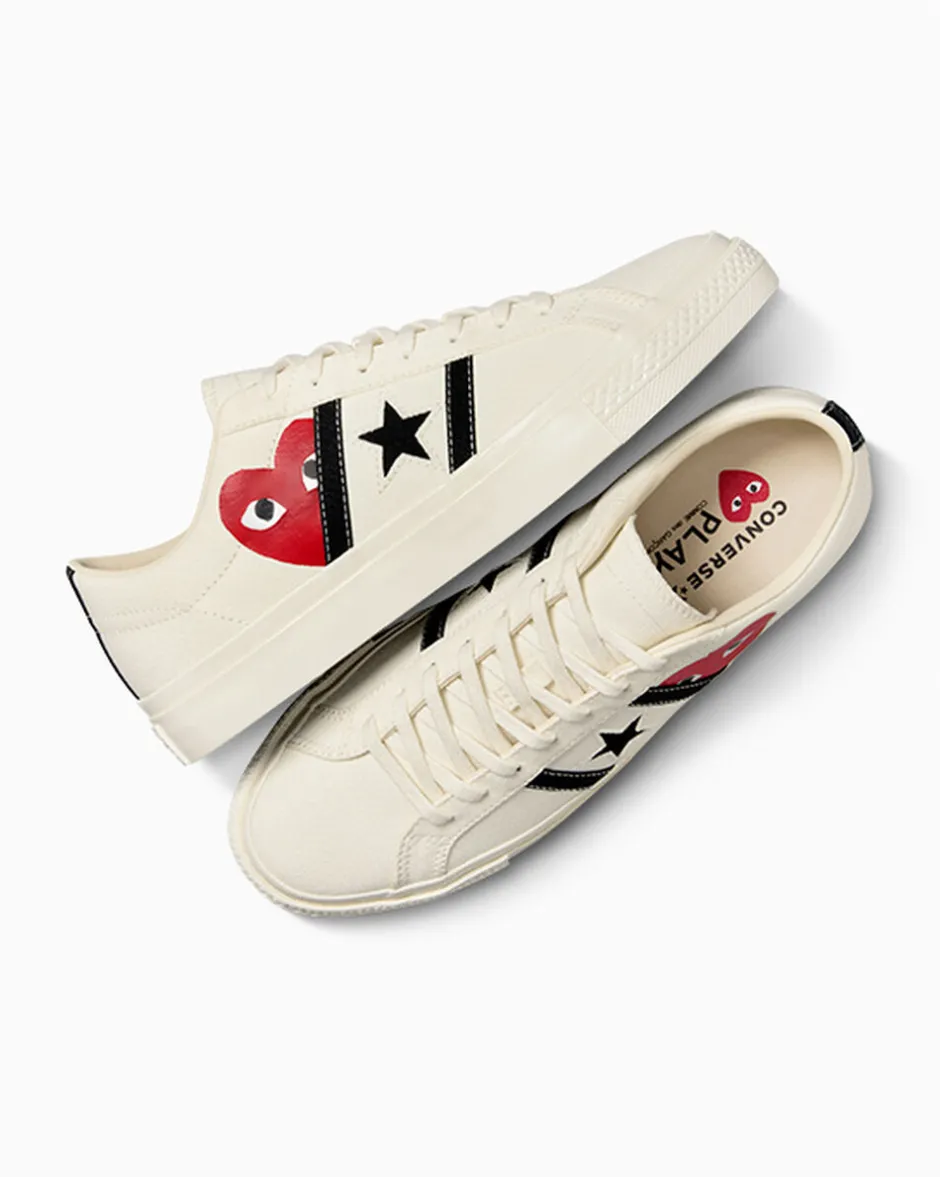 Converse Modelli Bassi|One Star<x PLAY Comme des Garçons One Star Academy Pro Latte/Nero/Rosso