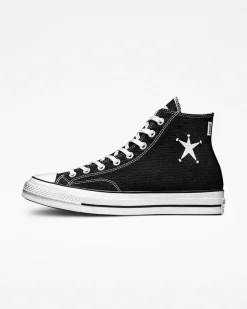 Converse Modelli Alti|Modelli Alti<x Stüssy Chuck 70 Nero/Bianco/Nero