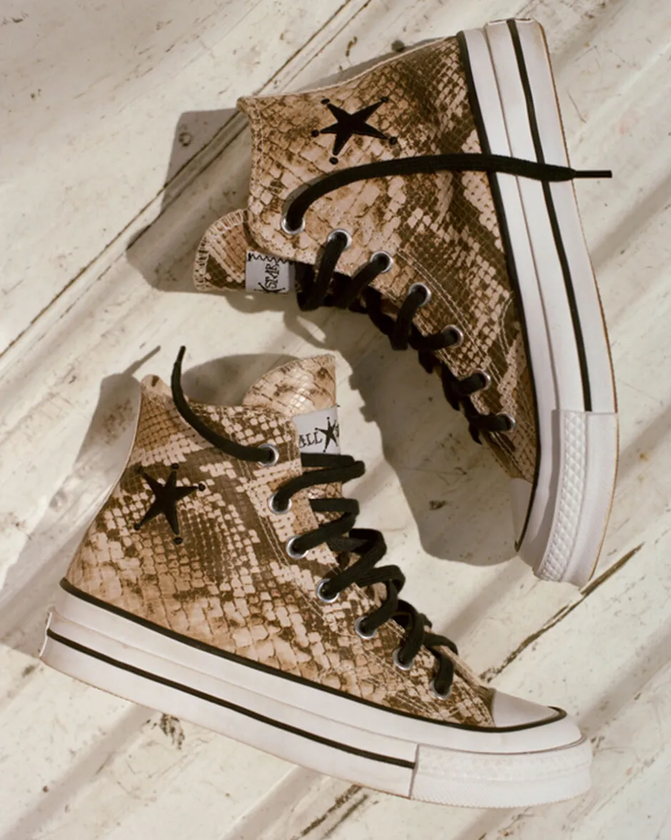 Converse Modelli Alti|Modelli Bassi<x Stüssy Chuck 70 Snakeskin darkroot