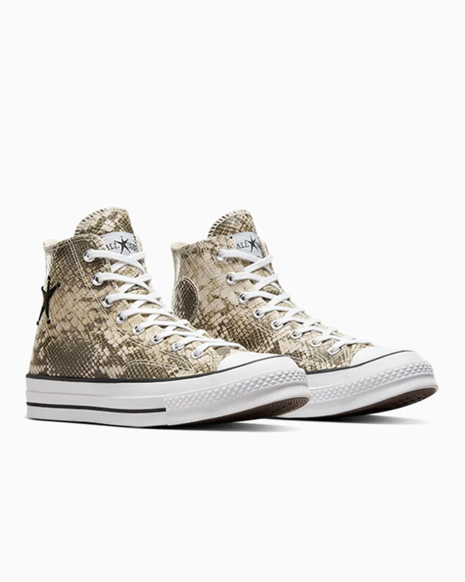 Converse Modelli Alti|Modelli Bassi<x Stüssy Chuck 70 Snakeskin darkroot