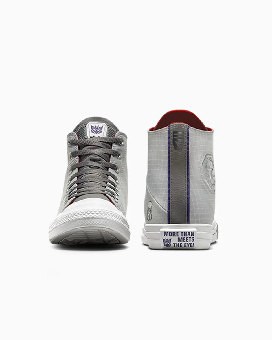 Converse Modelli Alti|Modelli Alti<x Transformers Chuck Taylor All Star Decepticons Grey/Court Purple/Multi