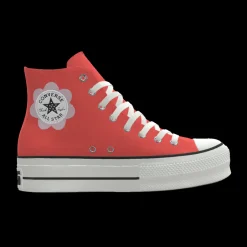 Converse Modelli Bassi|Modelli Alti<Custom Chuck Taylor All Star Lift Platform By You white hearts