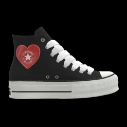 Converse Modelli Bassi|Modelli Alti<Custom Chuck Taylor All Star Lift Platform By You white hearts