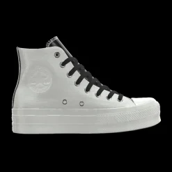 Converse Modelli Alti|Modelli Bassi<Custom Chuck Taylor All Star Lift Platform Leather By You white black