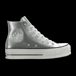 Converse Modelli Alti|Modelli Bassi<Custom Chuck Taylor All Star Lift Platform Leather By You white black