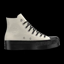 Converse Modelli Alti|Modelli Bassi<Custom Chuck Taylor All Star Lift Platform Leather By You white black