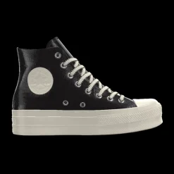 Converse Modelli Alti|Modelli Bassi<Custom Chuck Taylor All Star Lift Platform Leather By You white black