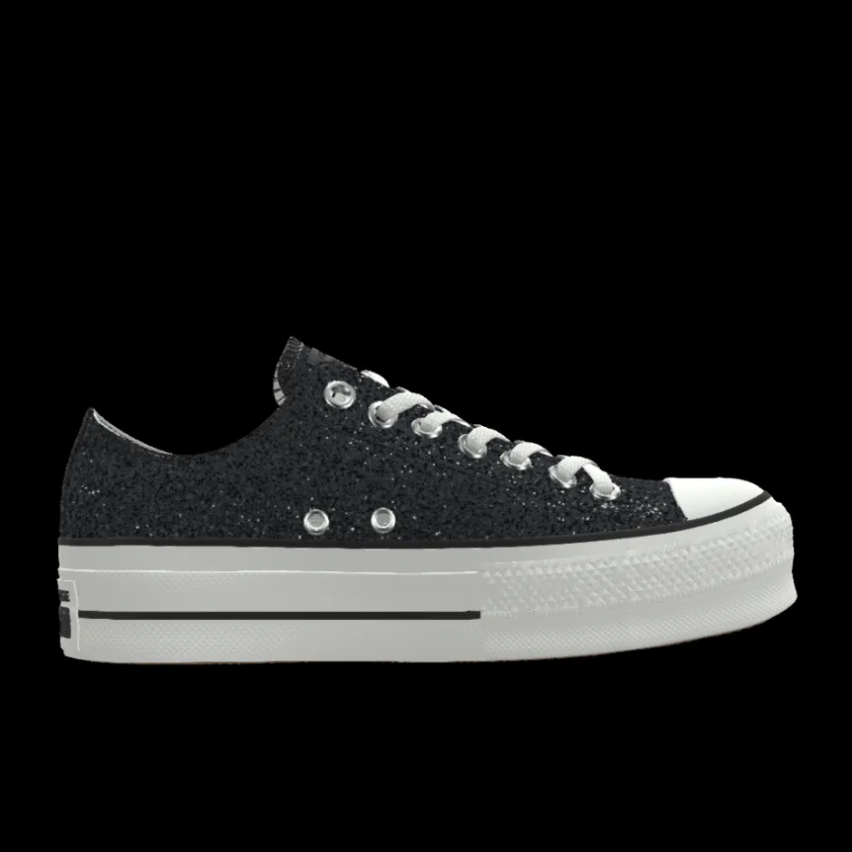 Converse Modelli Bassi|Modelli Con Platform<Custom Chuck Taylor All Star Lift Platform Glitter By You mint