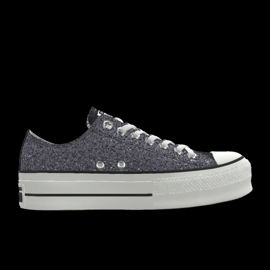 Converse Modelli Bassi|Modelli Con Platform<Custom Chuck Taylor All Star Lift Platform Glitter By You mint