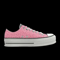 Converse Modelli Bassi|Modelli Con Platform<Custom Chuck Taylor All Star Lift Platform Glitter By You mint