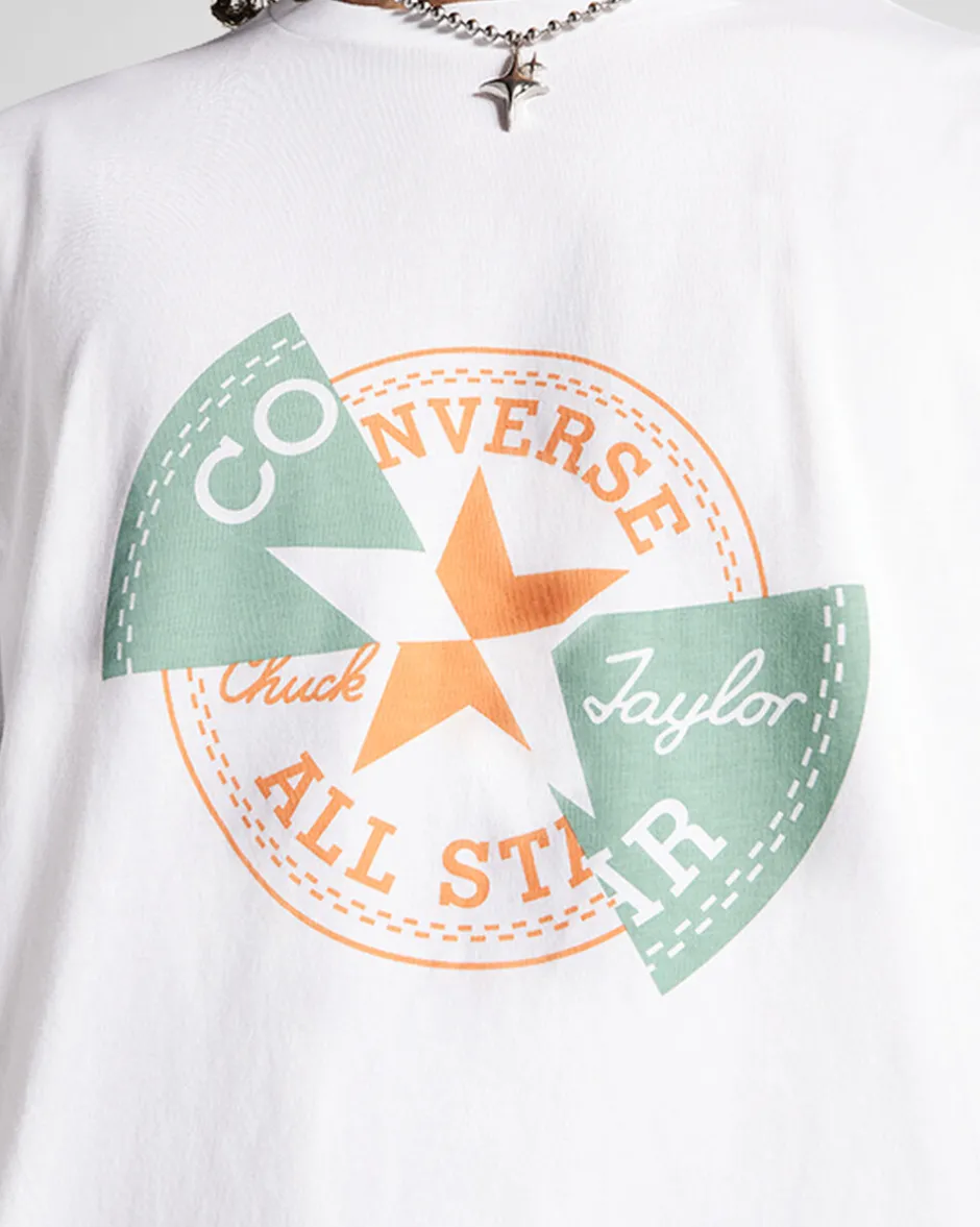 Converse Maglie E T-Shirt<Distorted Patch T-Shirt Bianco