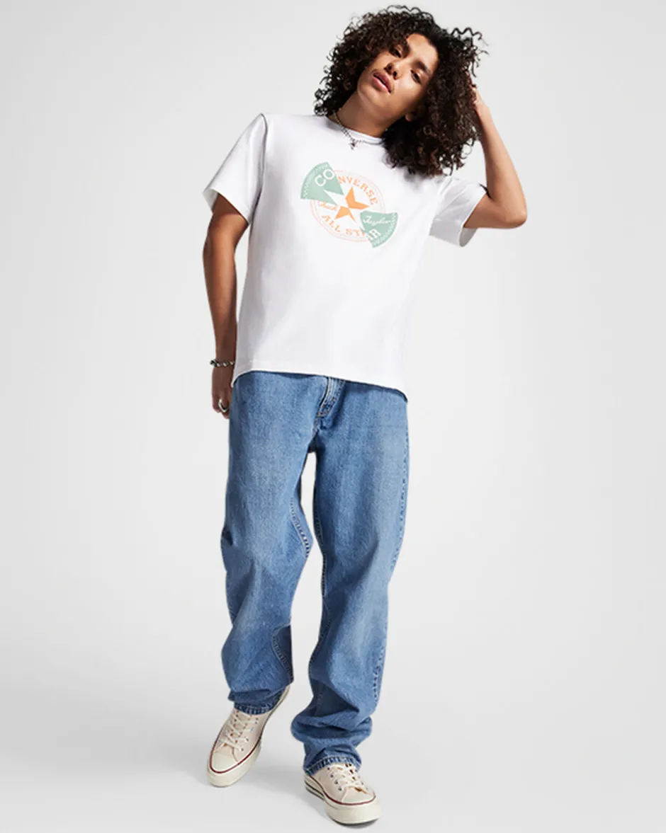 Converse Maglie E T-Shirt<Distorted Patch T-Shirt Bianco