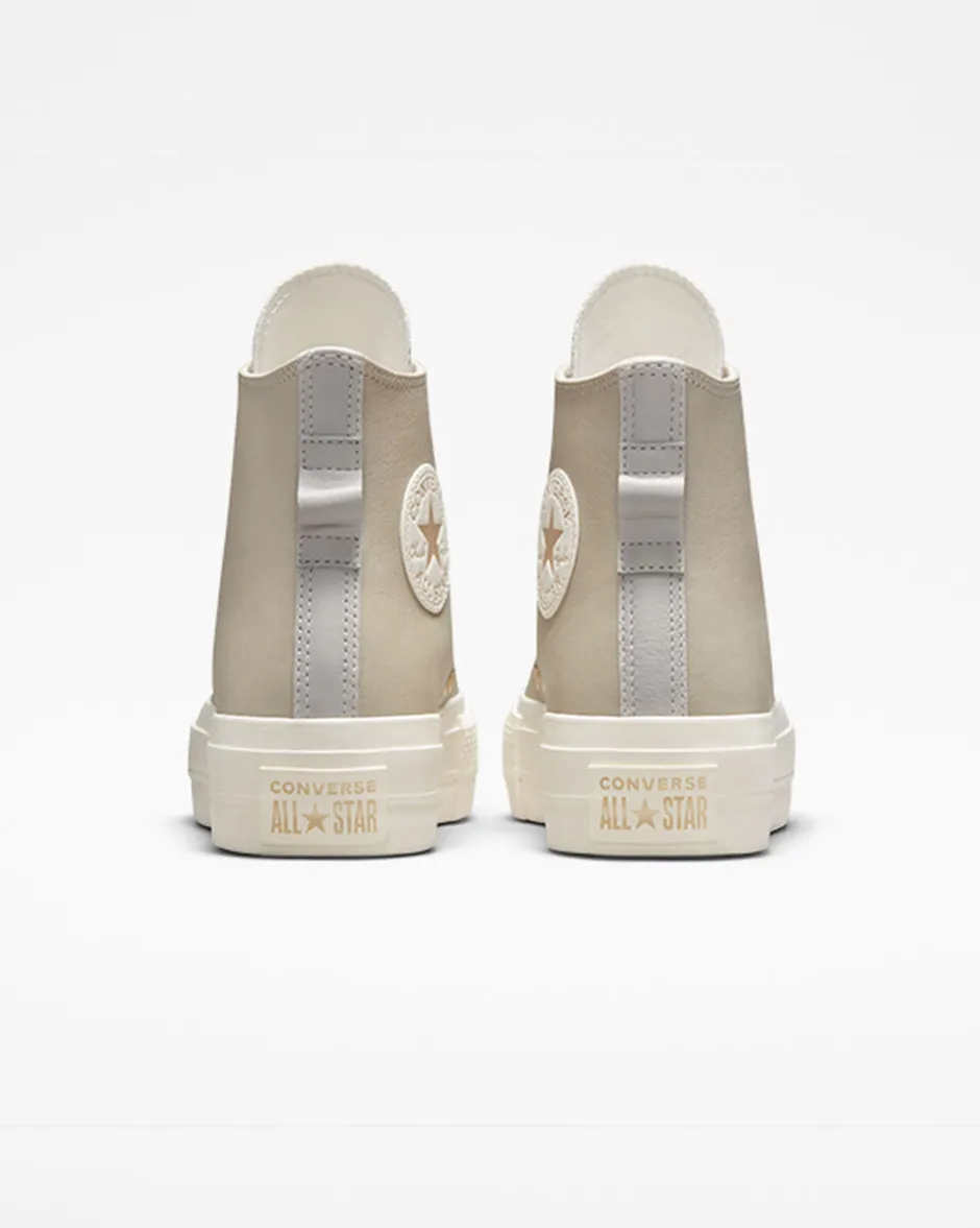 Converse Modelli Alti|Chuck Taylor All Star<Earthy Tones Platform Chuck Taylor All Star String/Stucco beige/Egret