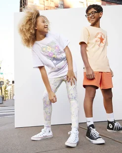 Converse Ragazza|Maglie E T-Shirt<Floral Chucks Loose T-Shirt Bianco