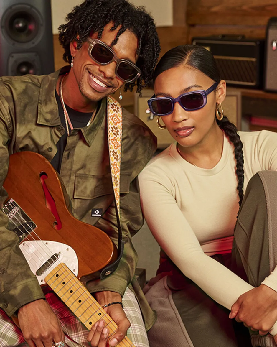 Converse Tutti Gli Accessori|Tutti Gli Accessori<Fluidity Rectangle Sunglasses Crystal Vapor Violet