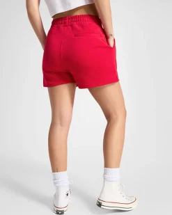 Converse Pantaloni E Shorts<French Terry Shorts Rosso Converse