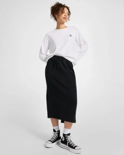 Converse Pantaloni E Shorts<Full-Length Maxi Skirt Nero Converse