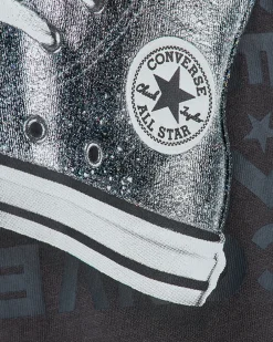 Converse Maglie E T-Shirt<Glitter Sneaker T-Shirt Materia scura