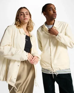 Converse Maglie E T-Shirt|Giacche E Felpe<Go-To Andover Coach's Jacket Converse Egret