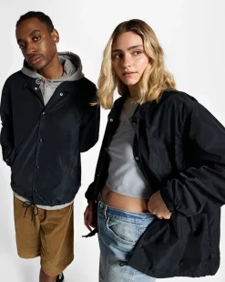 Converse Maglie E T-Shirt|Giacche E Felpe<Go-To Andover Coach's Jacket Nero Converse