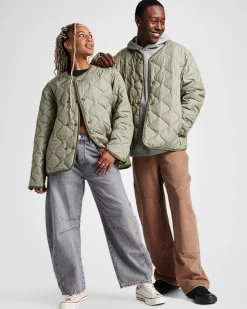 Converse Maglie E T-Shirt|Giacche E Felpe<Go-To Malden Liner Jacket Fango chiaro