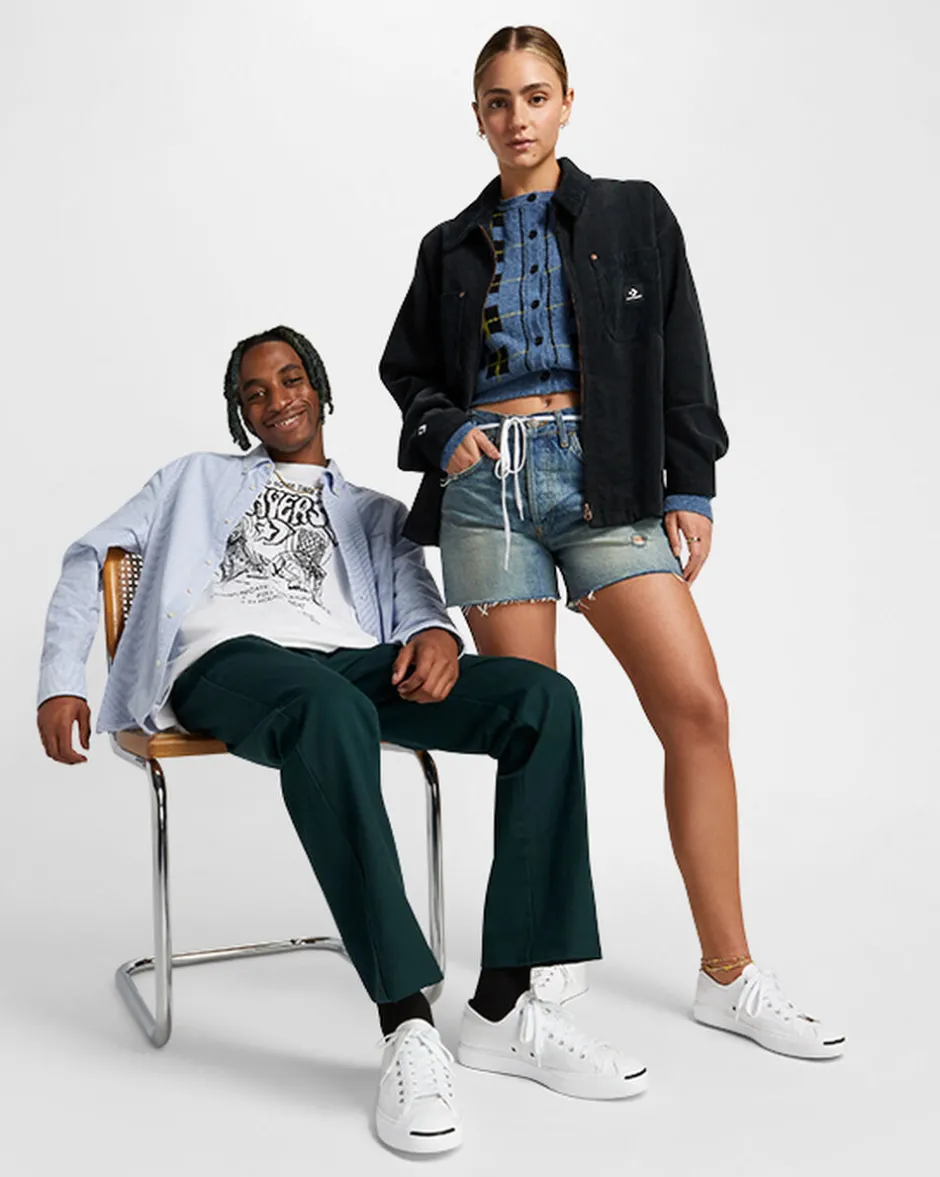 Converse Modelli Bassi|Modelli Bassi<Jack Purcell First In Class Bianco/Bianco/Nero