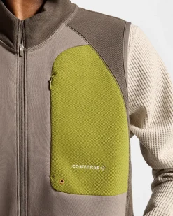 Converse Maglie E T-Shirt|Giacche E Felpe<Knit Fleece Vest Grigio talpa classico/Tartufo