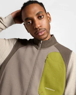 Converse Maglie E T-Shirt|Giacche E Felpe<Knit Fleece Vest Grigio talpa classico/Tartufo