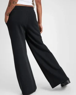 Converse Pantaloni E Shorts<Knit Wide Leg Pants Nero Converse