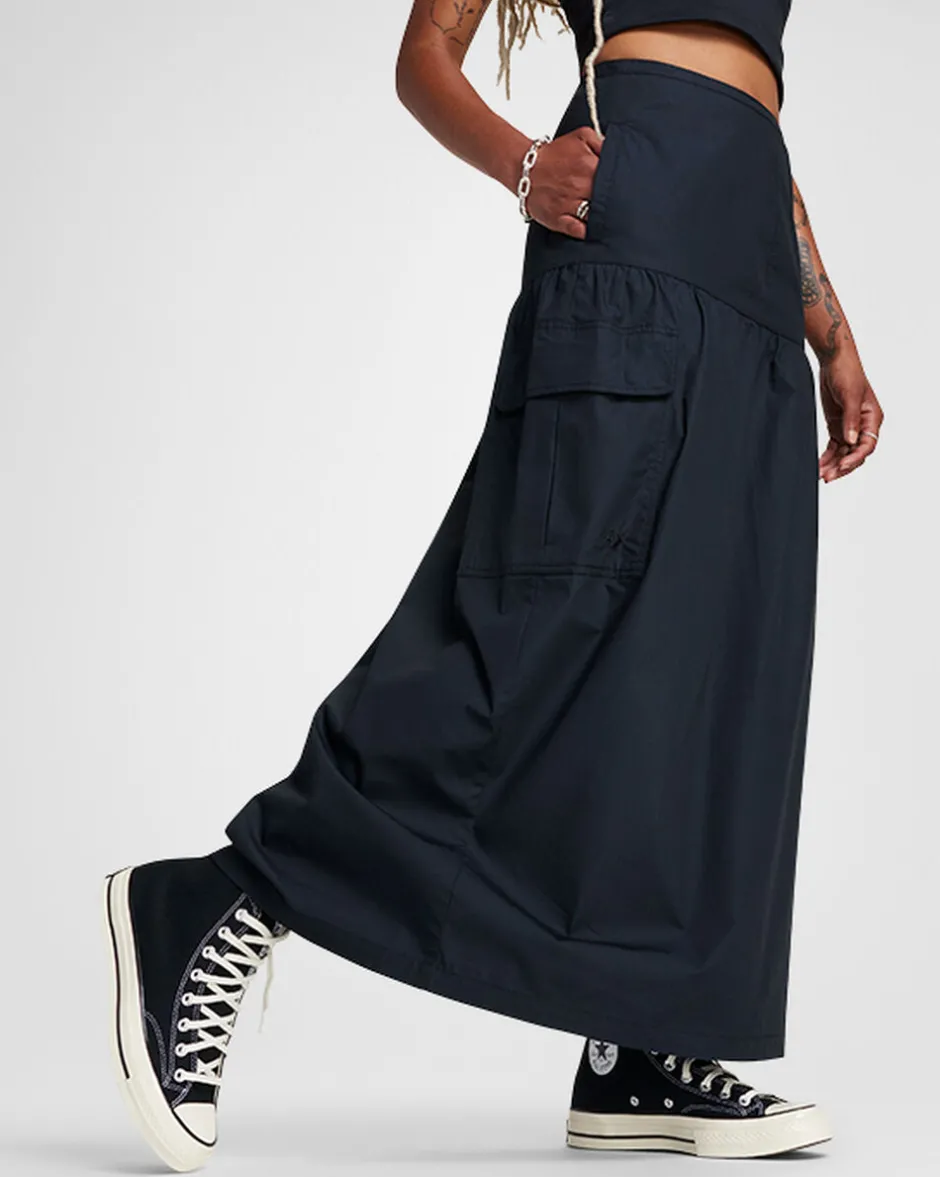 Converse Pantaloni E Shorts<Long Skirt Nero Converse