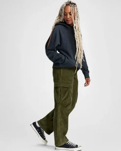 Converse Giacche E Felpe<Loose-Fit Shoulder Cut-Out Fleece Hoodie Nero Converse