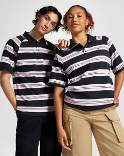 Converse Maglie E T-Shirt<Marquis Polo Shirt Striscia Nero Converse