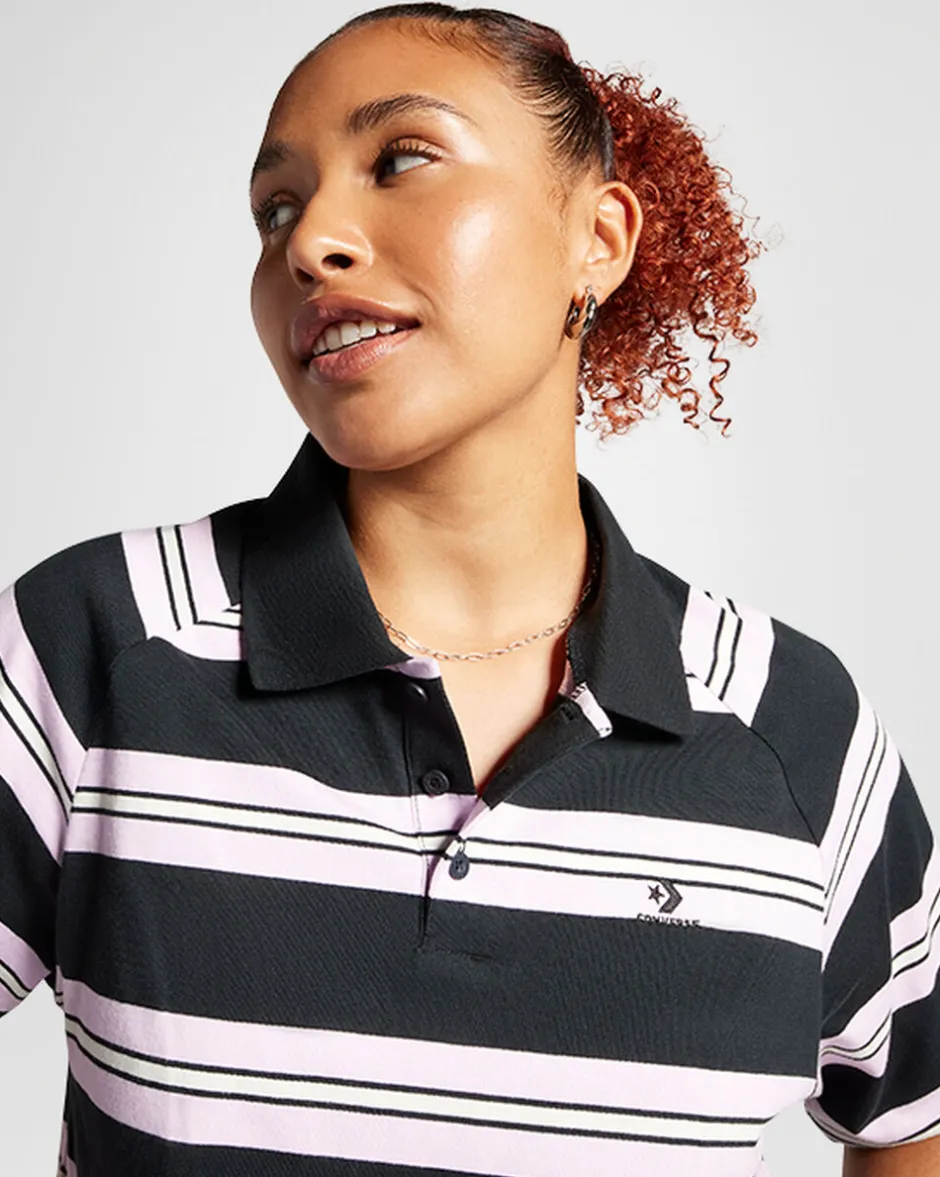 Converse Maglie E T-Shirt<Marquis Polo Shirt Striscia Nero Converse