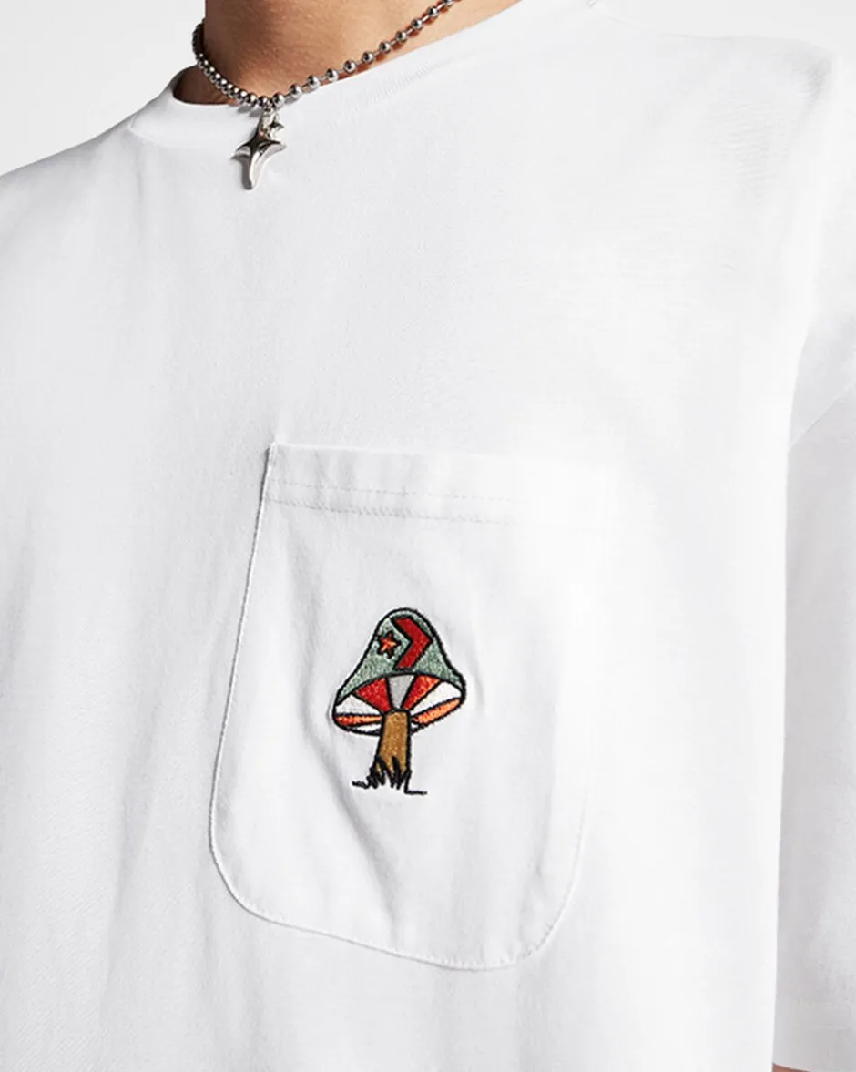 Converse Maglie E T-Shirt<Mushroom T-Shirt Bianco