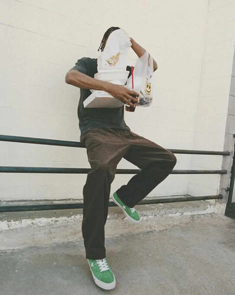 Converse Modelli Bassi|One Star<One Star Pro Verde lucente/ Bianco/Nero