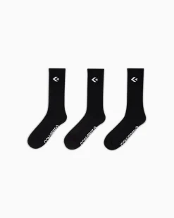 Converse Tutti Gli Accessori<3-Pack Classic Star Chevron Crew Socks Nero