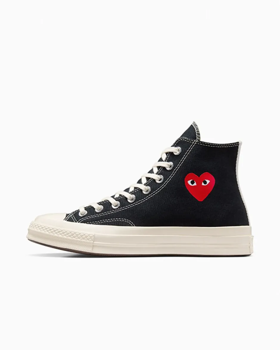 Converse Modelli Alti|Modelli Alti<PLAY Comme des Garçons Single Heart Chuck 70 Black/Red/Egret