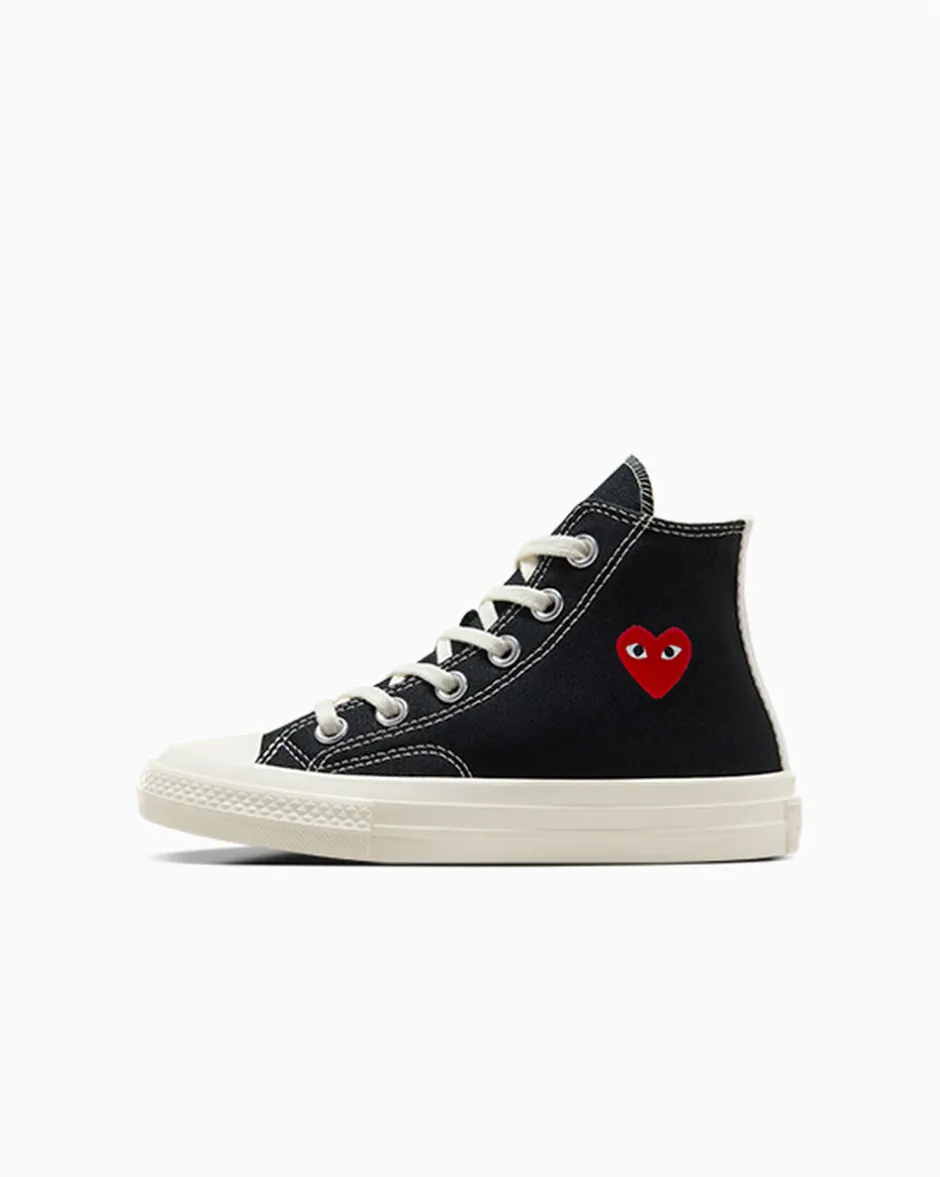 Converse Bambini (Età 4-8 Anni)|Ragazzo<PLAY Comme des Garçons Single Heart Chuck 70 Black/Egret/Red